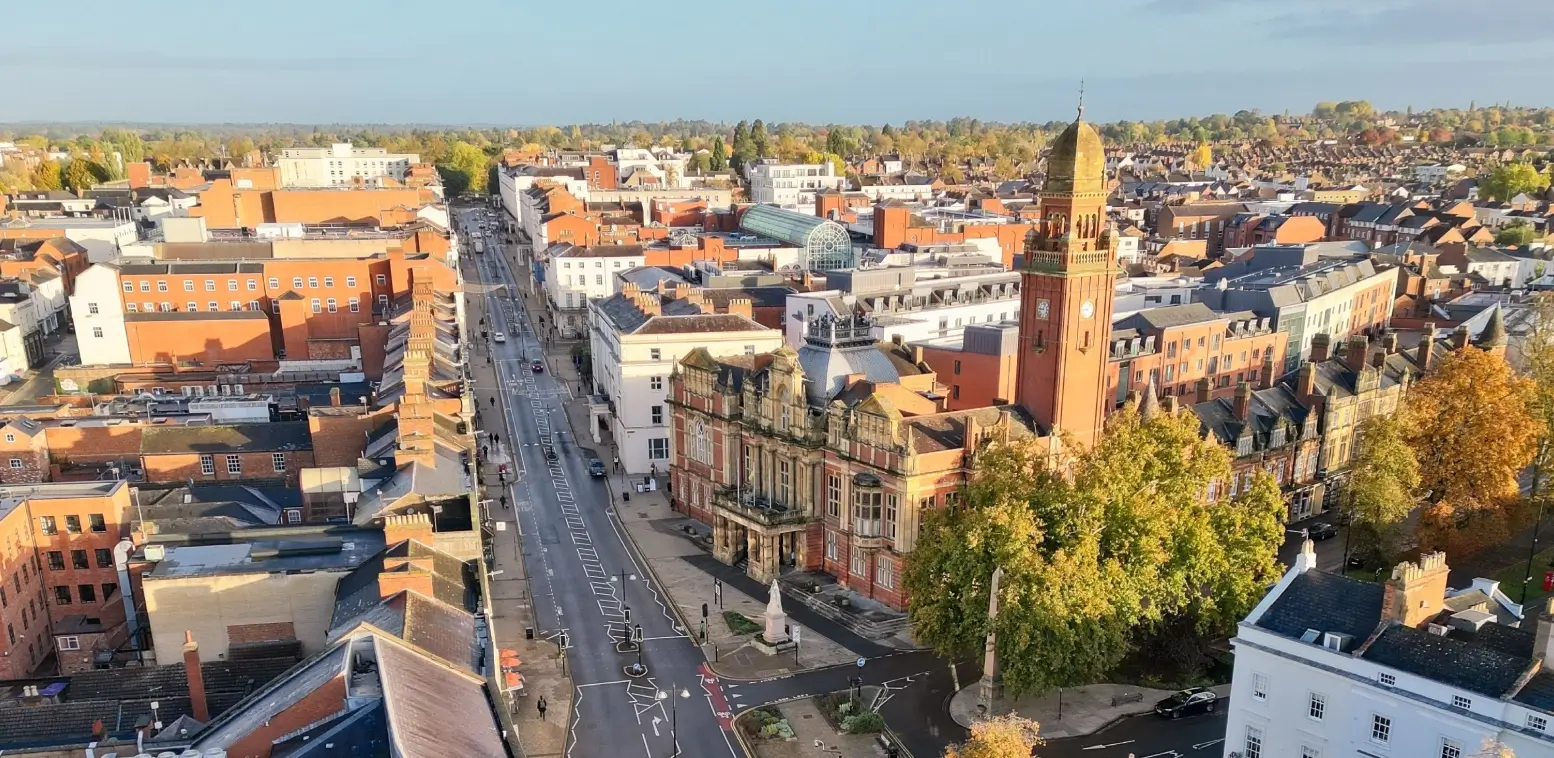 View of Leamington Spa where we provide financial advice